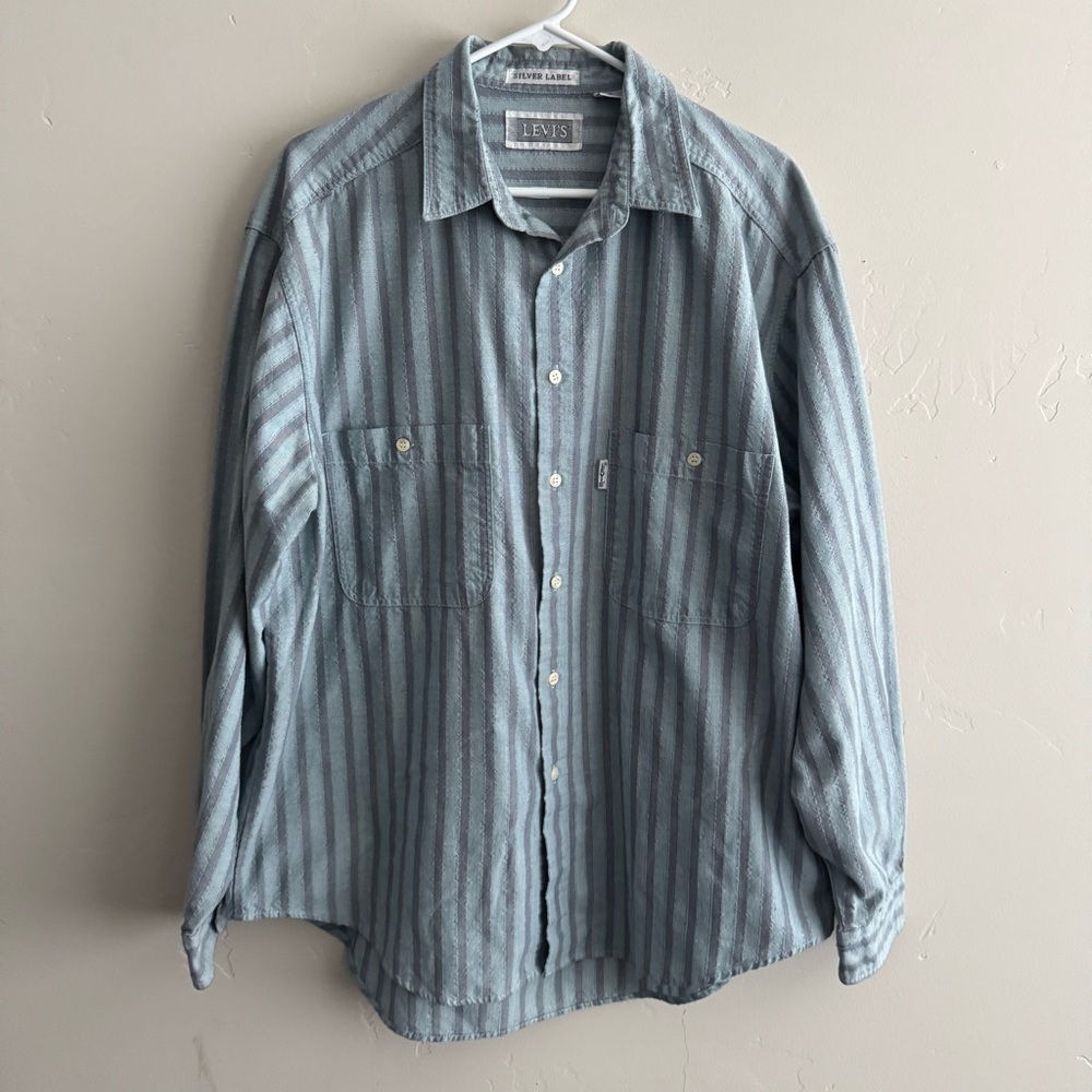 Vintage Men’s Levi’s Button Up Striped Shirt - XL